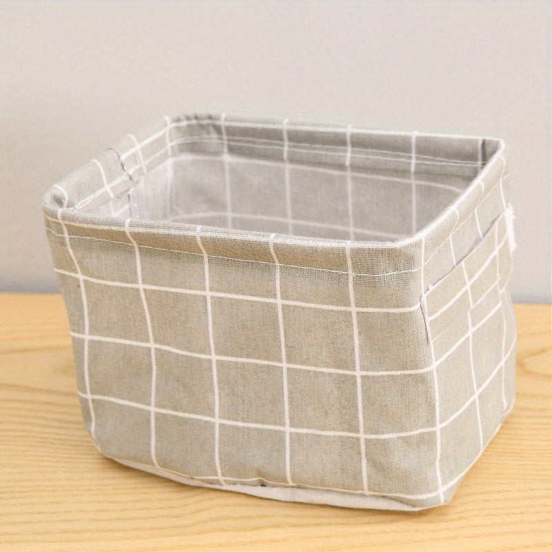 5pcs Square Fabric Storage Bins with Handles, Collapsible Laundry & Toy Baskets in Geometric Patterns, Durable Fabric for Bedroom, Living Room, or Playroom Organization, Laundry Baskets